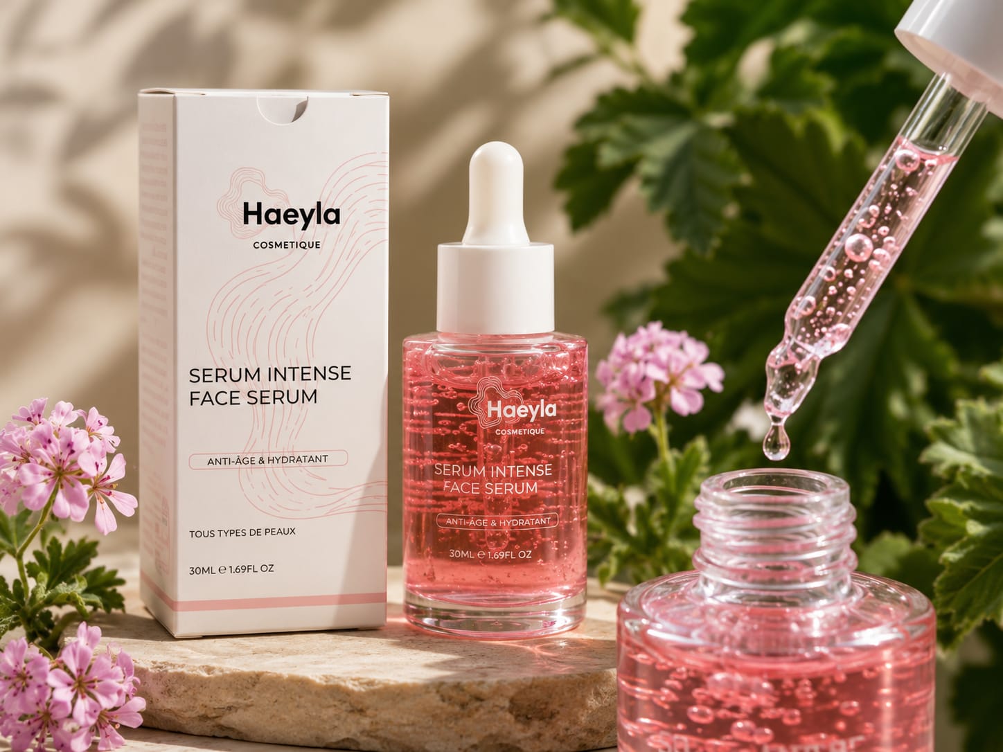 Sérum Intense Visage HAEYLA - Éclat & Hydratation 3-en-1